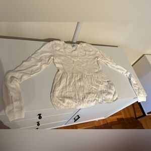 Hollister White Long Sleeve Top